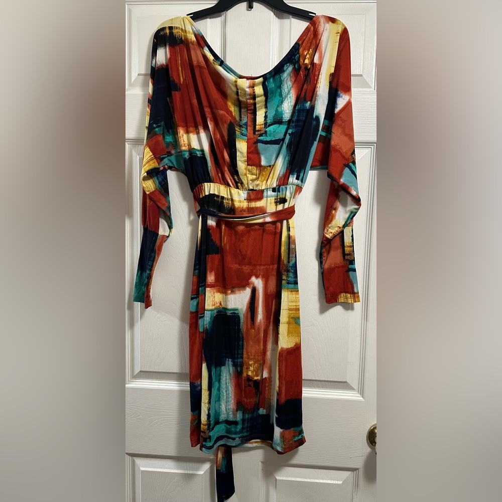 Votique Los Angeles Woman's Mini Dress Contemporary Print Size M - Picture 10 of 16